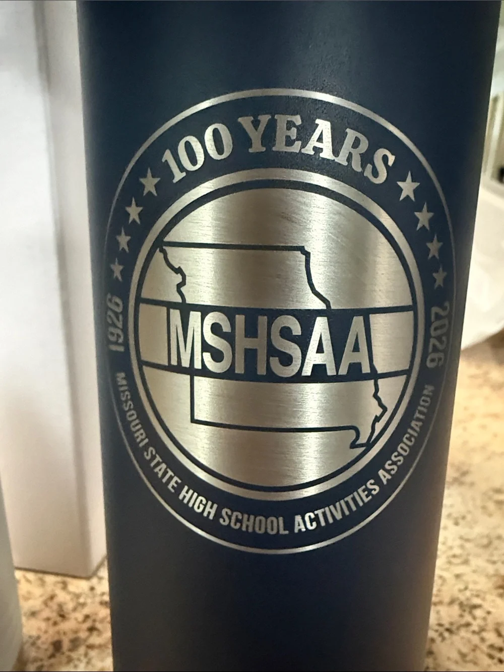 Polar Camel Set of 2 100 Years Stainless Steel Water Bottles- 20 Oz White & Navy